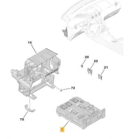 CAJA RELES / FUSIBLES
