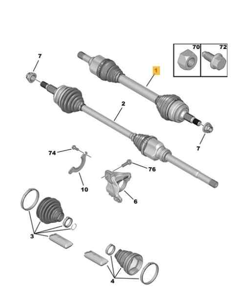 TRANSMISION DELANTERA IZQUIERDA