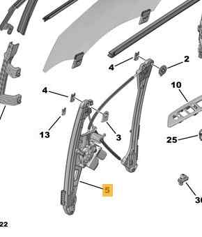 ELEVALUNAS DELANTERO DERECHO