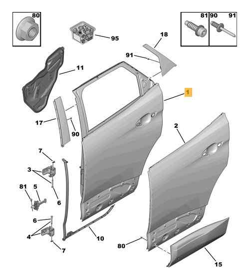 PUERTA TRASERA DERECHA
