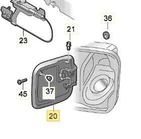 TAPA EXTERIOR COMBUSTIBLE