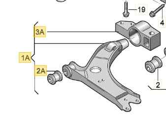 BRAZO SUSPENSION INFERIOR DELANTERO IZQUIERDO