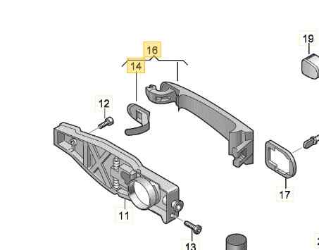 MANETA EXTERIOR DELANTERA IZQUIERDA