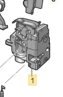 CERRADURA PUERTA DELANTERA IZQUIERDA 