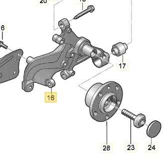 5WA505436F MANGUETA TRASERA DERECHA SEAT LEON