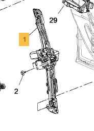 ELEVALUNAS DELANTERO DERECHO