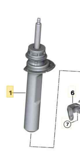 AMORTIGUADOR DELANTERO IZQUIERDO