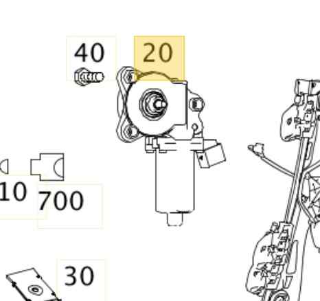 MOTOR ELEVALUNAS DELANTERO IZQUIERDO