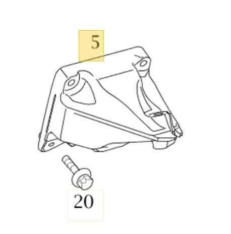 A2722231704 SOPORTE MOTOR IZQUIERDO MERCEDES CLASE CLS (W219)