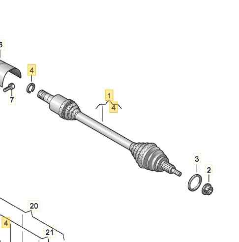 TRANSMISION DELANTERA IZQUIERDA