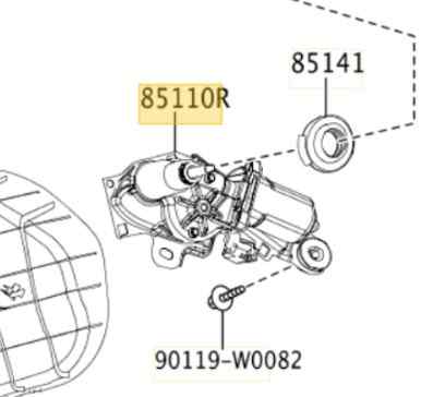 MOTOR LIMPIA TRASERO