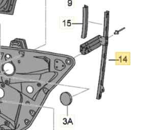 6L4839065D ELEVALUNAS TRASERO IZQUIERDO SEAT IBIZA (6L1)