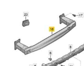 REFUERZO PARAGOLPES TRASERO