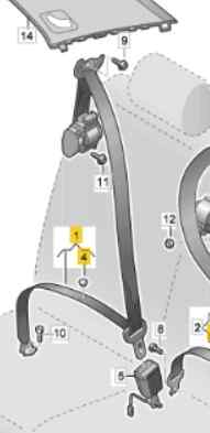 2GM857805B CINTURON SEGURIDAD TRASERO IZQUIERDO VOLKSWAGEN T-CROSS 2GM 857 805 B