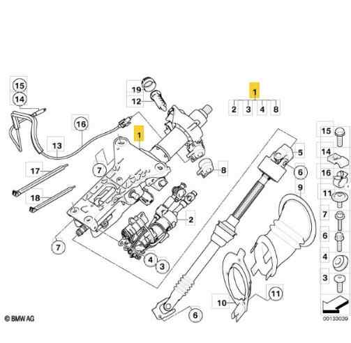 COLUMNA DIRECCION BMW SERIE 5 TOURING (E61) 32306770701