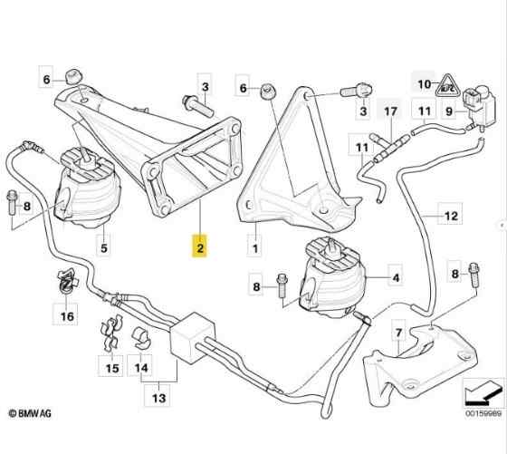 SOPORTE MOTOR DERECHO BMW SERIE 5 TOURING (E61)