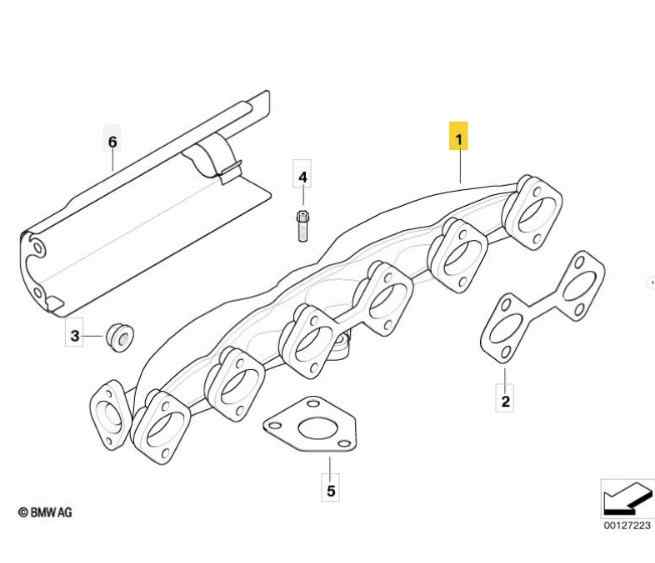 COLECTOR ESCAPE BMW SERIE 5 TOURING (E61)