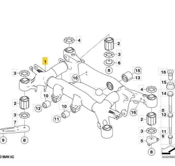 PUENTE TRASERO BMW SERIE 5 TOURING (E61)