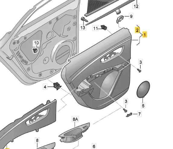 GUARNECIDO PUERTA TRASERA DERECHA SEAT LEON CUPRA
