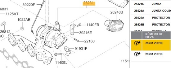 TURBOCOMPRESOR KIA STONIC ( YB)