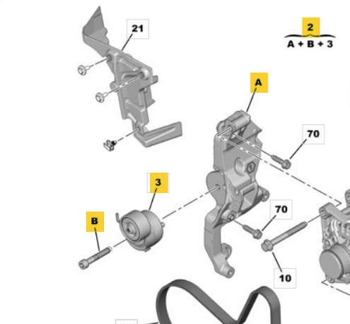 SOPORTE ALTERNADOR CITROEN C4 PICASSO / C4 SPACETOURER (B78) II
