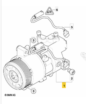 64526987766 COMPRESOR AIRE ACONDICIONADO BMW SERIE 3 BERLINA (E90) 64 52 6 987 766