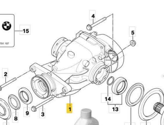 DIFERENCIAL TRASERO BMW SERIE 5 TOURING (E61)